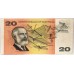 AUSTRALIA 1967 . TWENTY 20 DOLLAR BANKNOTE . COOMBS/RANDALL . FIRST PREFIX XBQ